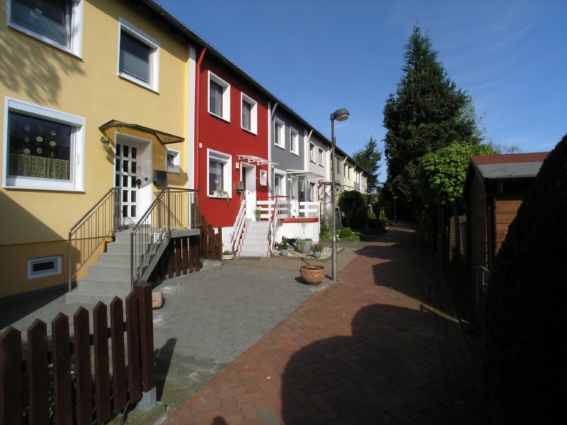 Gepflegte Häuser in der Nachbarschaft